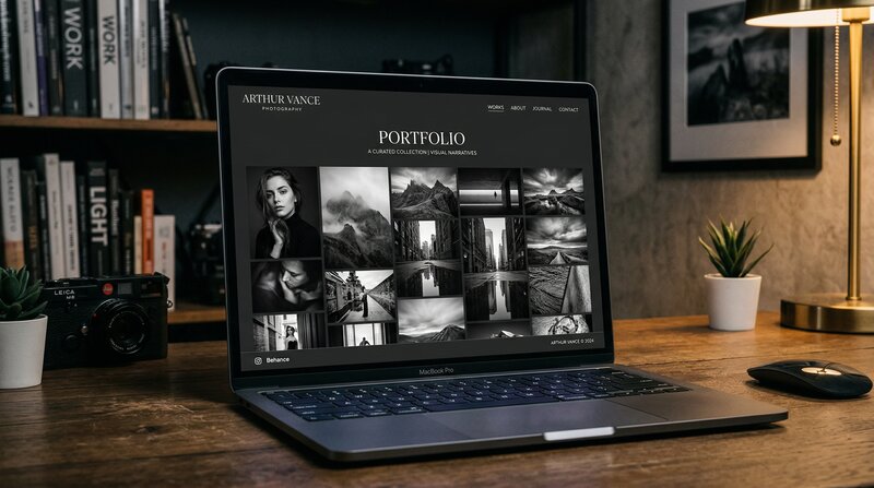 Photography portfolio website template
