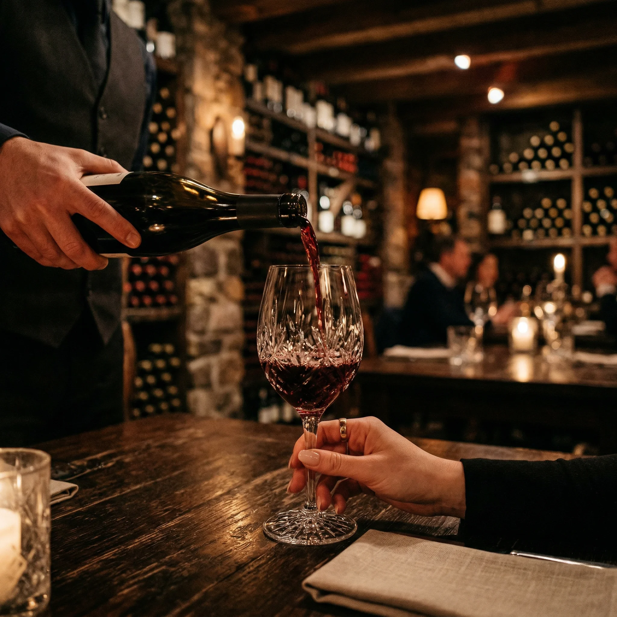 Fine wine selection from our cellar