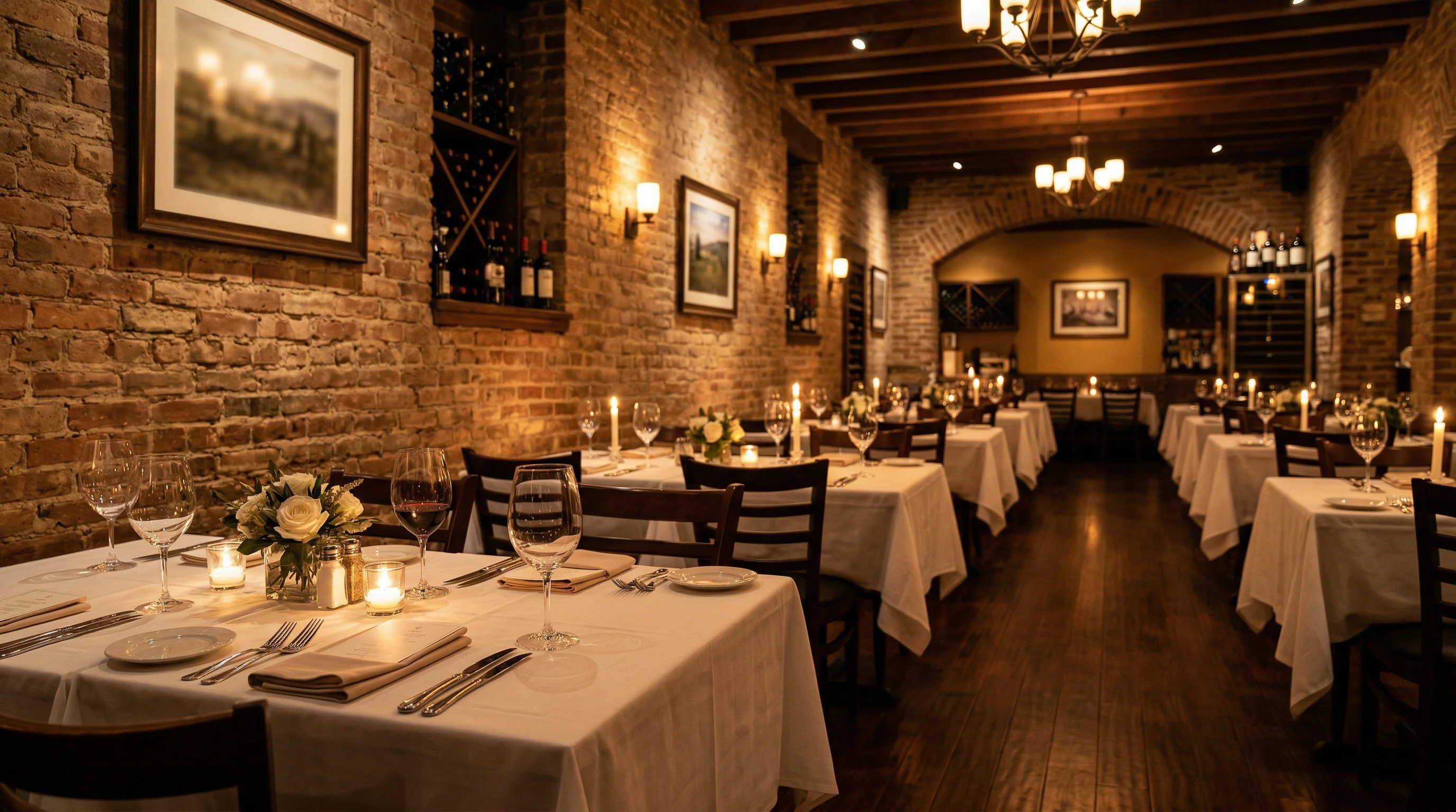 Inside La Tavola restaurant